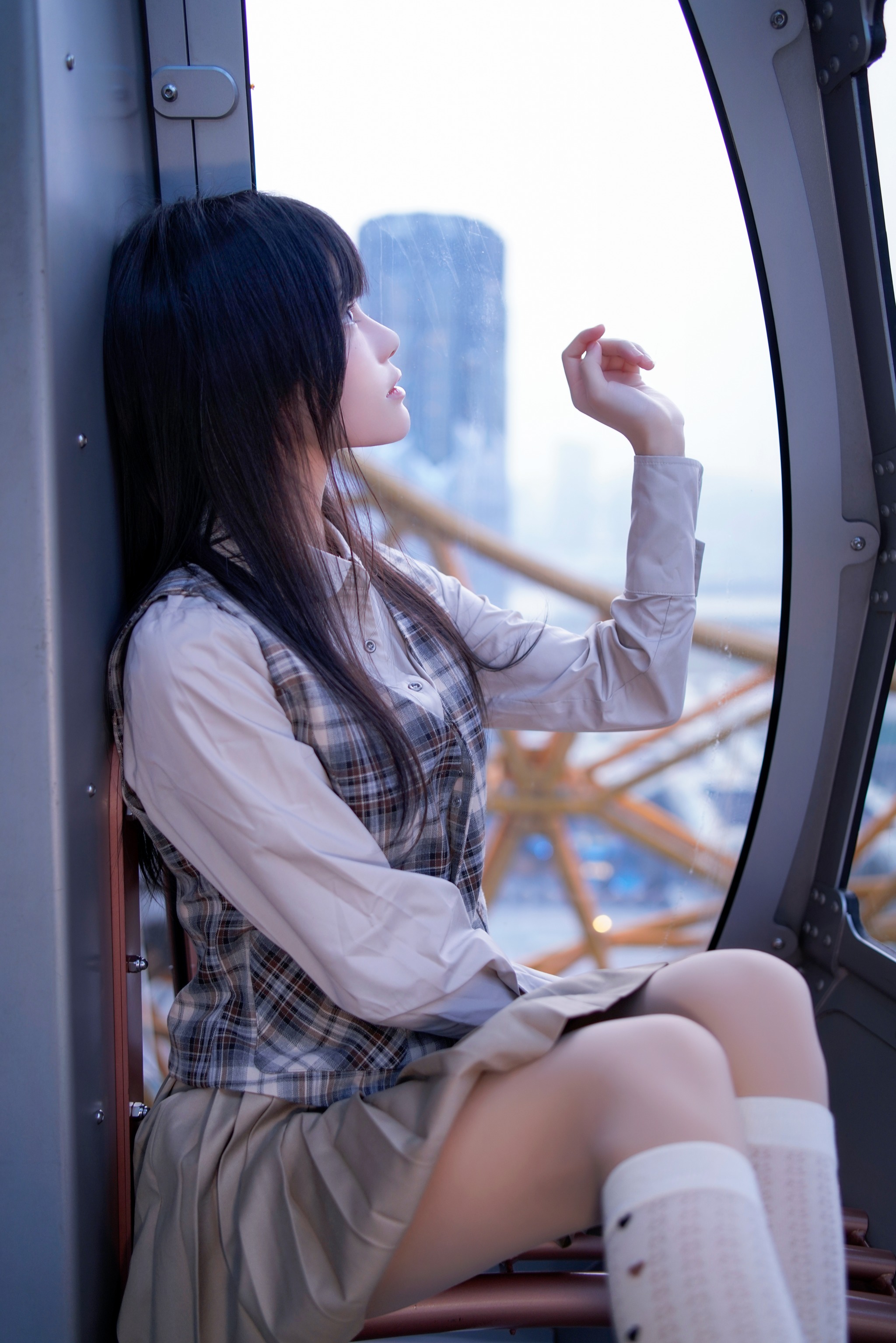 图片[1]-桜桃喵 – NO.207 制服摩天轮[27P]-XikXak
